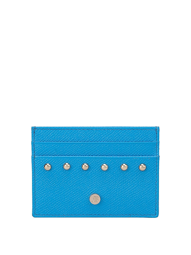 Blue Franzy Card Sleeve With Gold Embellishments